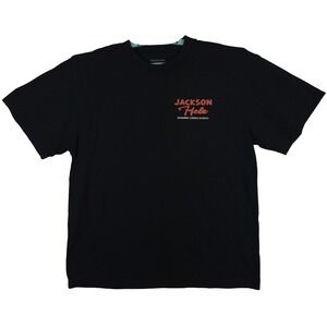 Diamond Cross Ranch Shirt Large Jackson Hole Rodeo Art on Back Black New